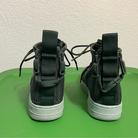 Nike Air Force SF-AF1 mid sneakers women 8 green nylon High-top - Picture 2 of 10